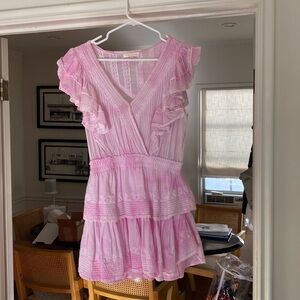 Pink tie dye style dress